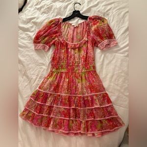 LoveShack Fancy Floral Dress (S)